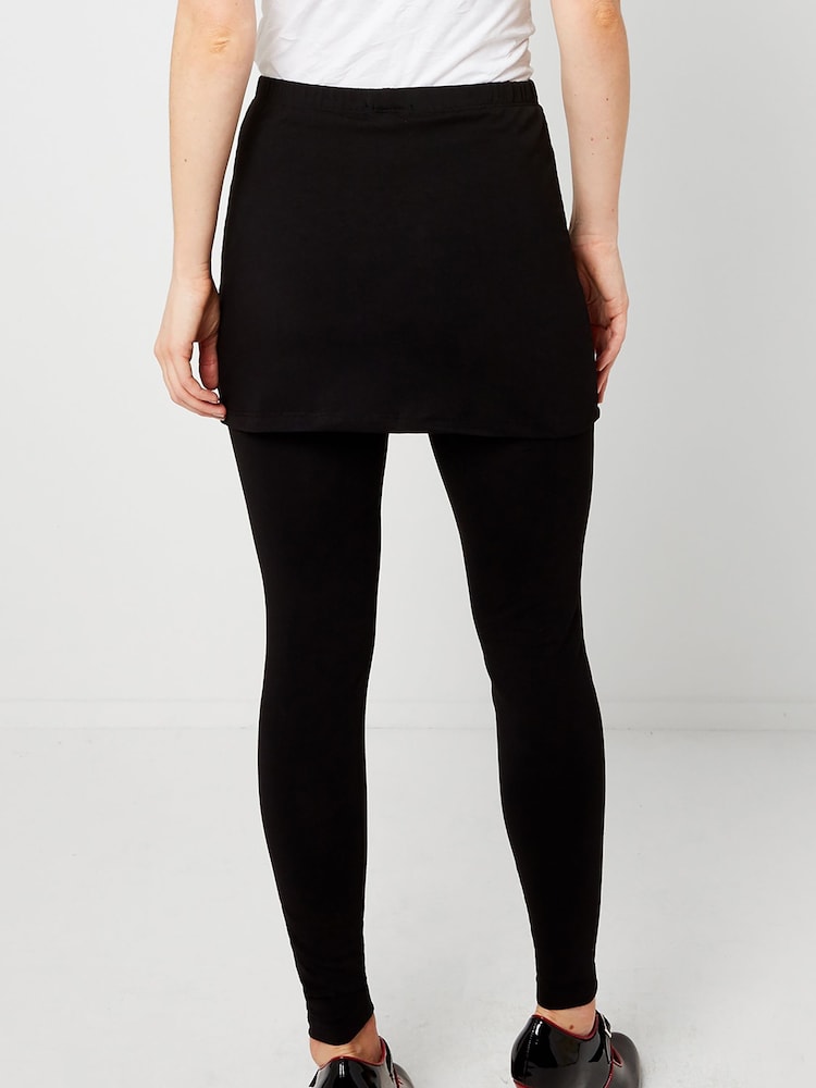 Joe Browns Black 2-In-1 Essential Skirted Leggings - Image 2 of 3