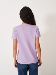 Crew Clothing, Perfect, Slub-T-Shirt mit V-Ausschnitt aus 100 % Baumwolle - Bild 2 von 5