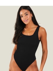 Accessorize Black Crinkle Swimsuit - Image 1 of 3