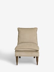 Laura Ashley Baron Chenille Hazlenut Nordan Armless Accent Chair - Image 5 of 9
