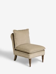 Laura Ashley Baron Chenille Hazlenut Nordan Armless Accent Chair - Image 6 of 9