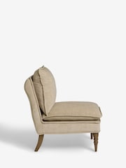 Laura Ashley Baron Chenille Hazlenut Nordan Armless Accent Chair - Image 7 of 9