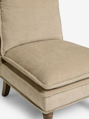 Laura Ashley Baron Chenille Hazlenut Nordan Armless Accent Chair - Image 9 of 9