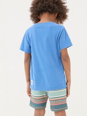 FatFace Blue Hammerhead Shark T-Shirt - Image 2 of 4