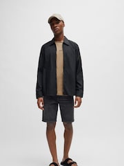 BOSS Brown Relaxed Fit TChup Stretch Cotton T-Shirt - Image 8 of 10