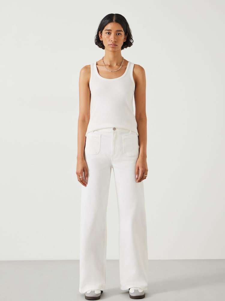 Hush White Rowan Flared Jeans - Image 1 of 5