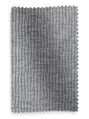 Set of 2 Textured Chenille Light Grey Hamilton Black Leg Quilted Dining Chairs - Image 9 of 9
