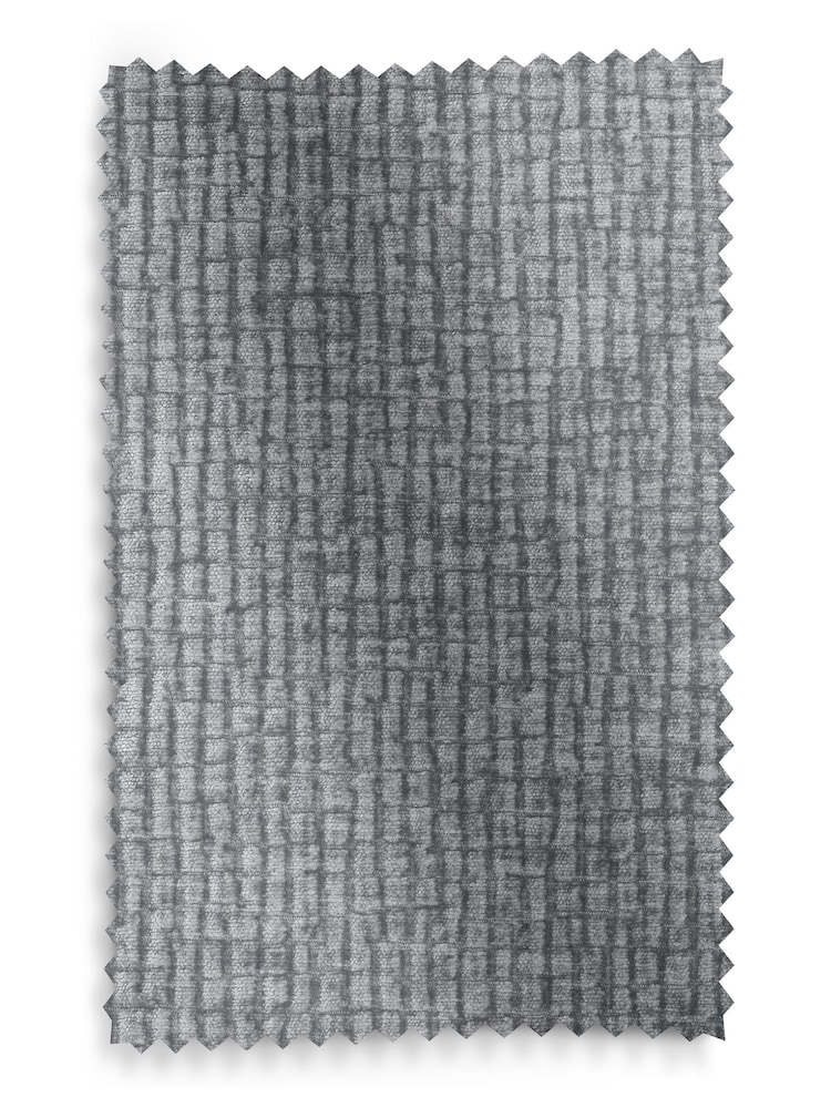 Set of 2 Textured Chenille Light Grey Hamilton Black Leg Quilted Dining Chairs - Image 9 of 9