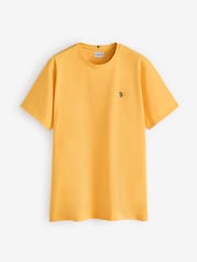 U.S. Polo Assn. Orange Mens Big & Tall Double Horsemen 100% Cotton T-Shirt - Image 1 of 1