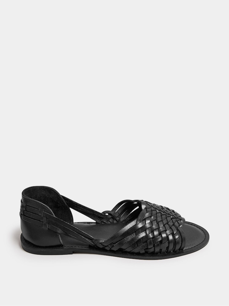 Yours Curve Gold Woven Leather Mules In Extra Wide EEE FIt - Imagen 1 de 5
