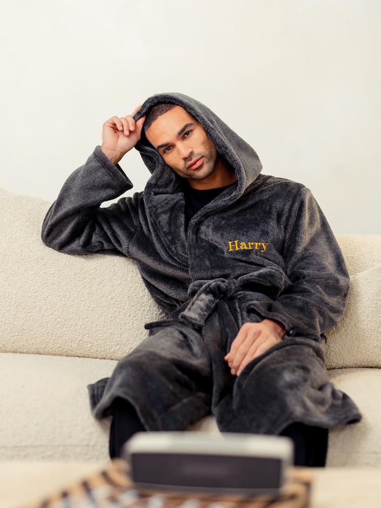 Personalised Two Tone Maxi Dressing Gown By Lulabay - Image 1 of 1