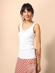 White Stuff White 100% Cotton Seabreeze Vest - Image 1 of 7