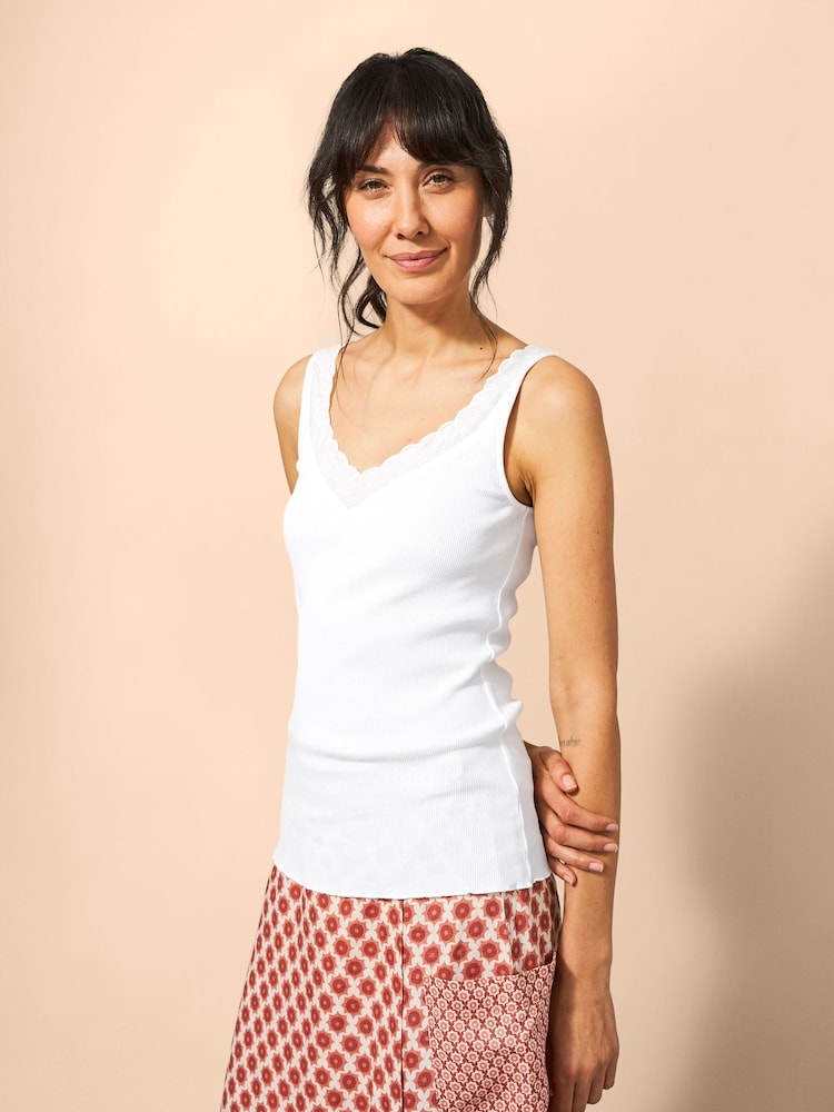 White Stuff White 100% Cotton Seabreeze Vest - Image 1 of 7