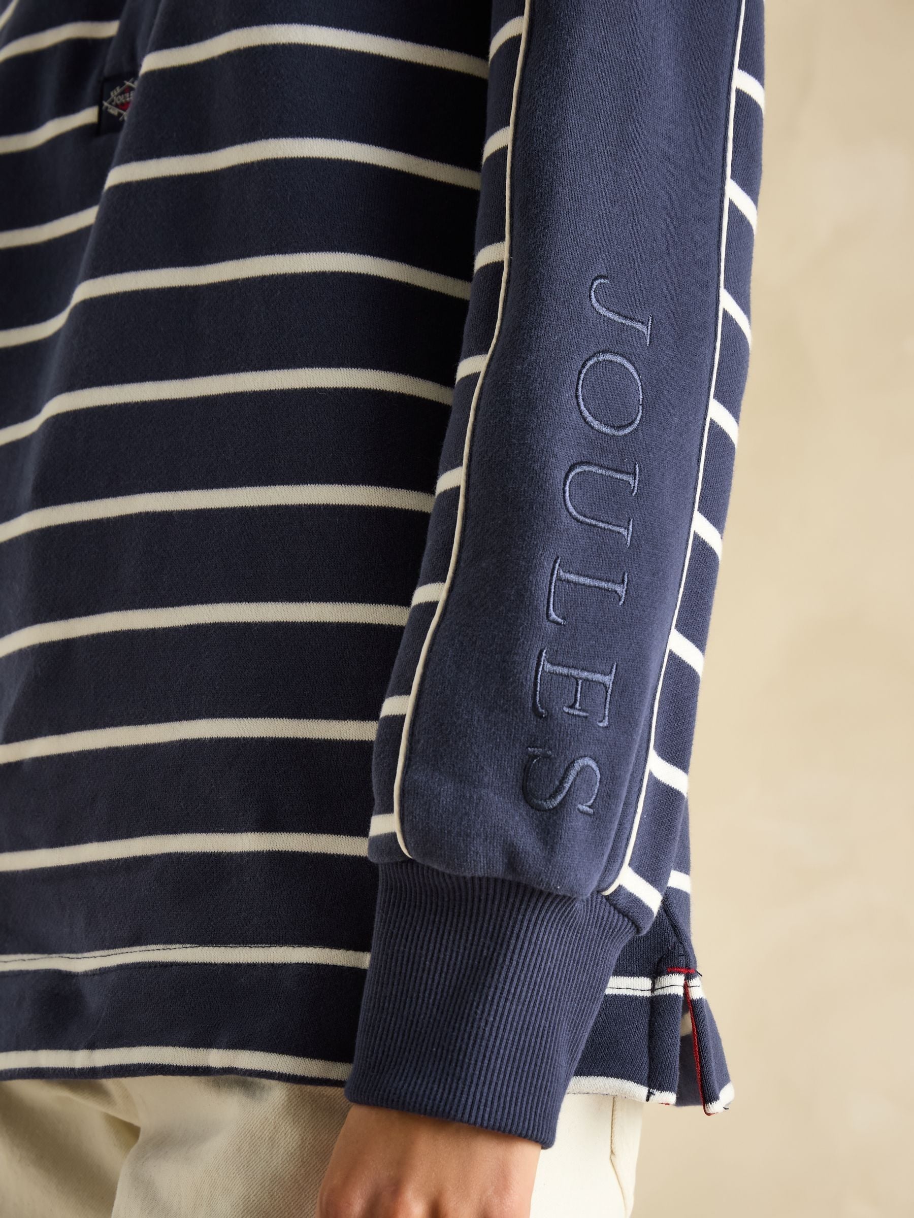 Buy Joules Southwold Navy Button Down Striped Sweatshirt from Next USA