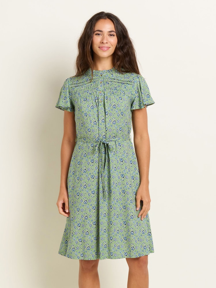 Brakeburn Green Elsie Dress - Image 2 of 6 Brakeburn Green Elsie Dress - Image 2 of 6