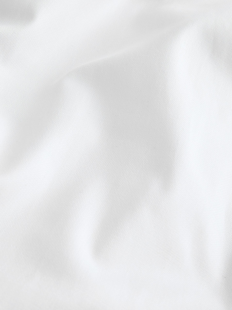 White Slim Fit Premium Two-Fold Cotton Shirt - Image 7 of 7 White Slim Fit Premium Two-Fold Cotton Shirt - Image 7 of 7