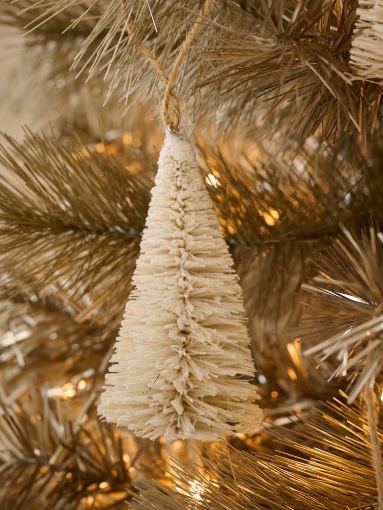 Set of 9 Natural Christmas Tree Baubles - Image 2 of 4