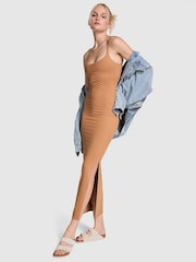 Victoria's Secret PINK Toffee Brown Relay Maxi Dress - Image 1 of 3