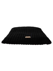 Dolce & Gabbana Velvet Quilt Drawstring Logo Plaque Pouch Black Bag - Image 3 of 4