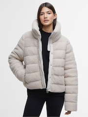 Barbour® International Franchesca Boxy Fleece Quilt Jacket - Image 1 of 7