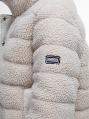 Barbour® International Franchesca Boxy Fleece Quilt Jacket - Image 6 of 7