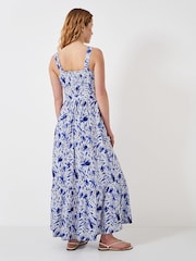 Crew Clothing Blue Flori Abstract Floral Print Sundress - Image 3 of 6