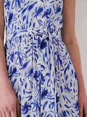 Crew Clothing Blue Flori Abstract Floral Print Sundress - Image 6 of 6