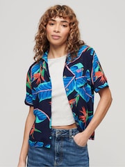 Superdry Blue Beach Resort Shirt - Image 1 of 3