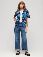 Superdry Blue Beach Resort Shirt - Image 2 of 3