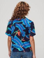 Superdry Blue Beach Resort Shirt - Image 3 of 3