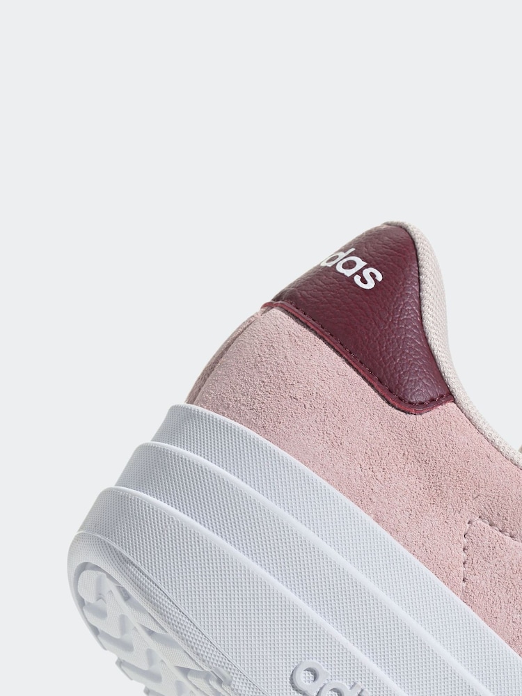 adidas Pink Kids VL Court Bold Trainers - Image 8 of 8