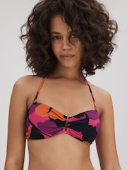 Florere Printed Bandeau Bikini Top - Image 1 of 5