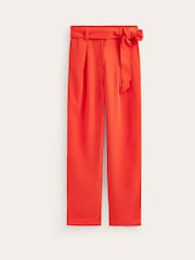 Boden Red Petite Tapered Tie Waist Trousers - Image 5 of 5