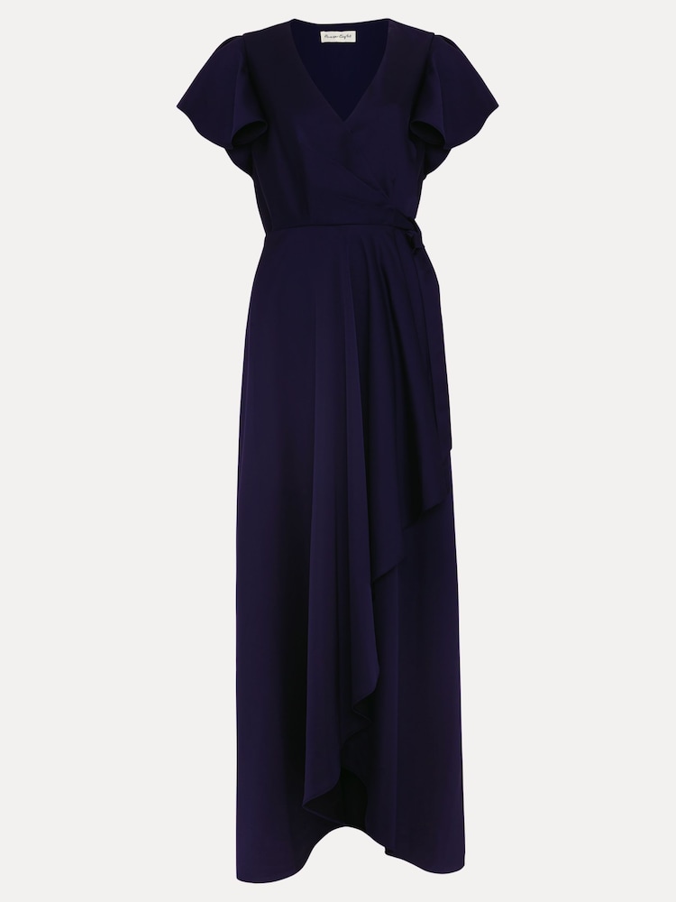 Phase Eight Blue Arabella Satin Maxi Dress - Image 6 of 6 Phase Eight Blue Arabella Satin Maxi Dress - Image 6 of 6