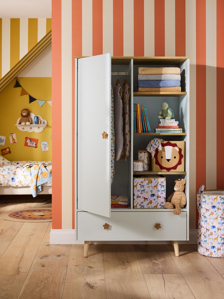 Jojo Maman Bébé White Asta Double Wardrobe - Image 2 of 9