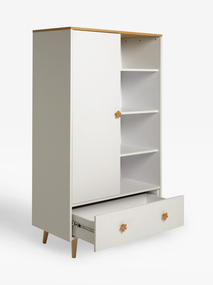 Jojo Maman Bébé White Asta Double Wardrobe - Image 9 of 9