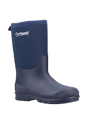 Cotswolds Childrens Blue Waterproof Hilly Neoprene Wellington Boots - Image 2 of 5