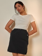 Black Cargo Mini Skirt - Image 1 of 5