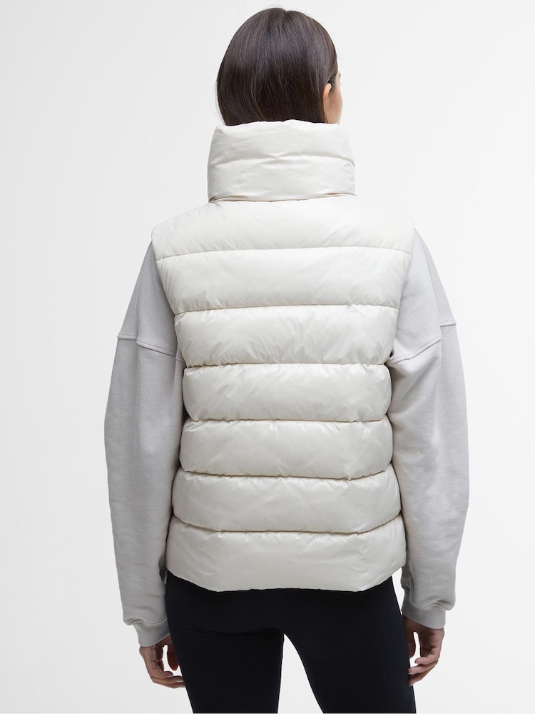 Barbour® International Griffin Cropped Puffer Gilet - Image 2 of 10