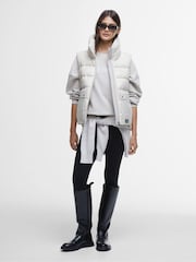 Barbour® International Griffin Cropped Puffer Gilet - Image 3 of 10