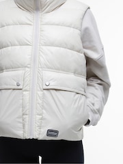 Barbour® International Griffin Cropped Puffer Gilet - Image 5 of 10