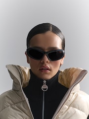 Barbour® International Griffin Cropped Puffer Gilet - Image 8 of 10
