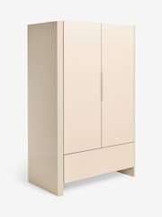 MADE.COM Ecru White Eleni Double Wardrobe - Image 4 of 6