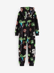 Black/Green Minecraft Fleece All-In-One (5-14yrs) - Image 5 of 7