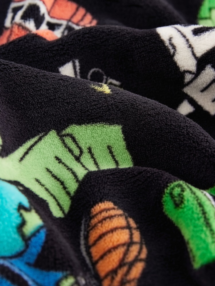 Black/Green Minecraft Fleece All-In-One (5-14yrs) - Image 7 of 7