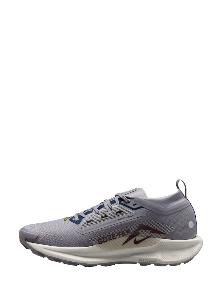 Nike Grey/Blue Pegasus Trail 5 GORETEX Running Trainers - Image 2 of 4