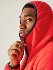 Regatta Red Kathan Zip Neck Hoodie - Image 4 of 8