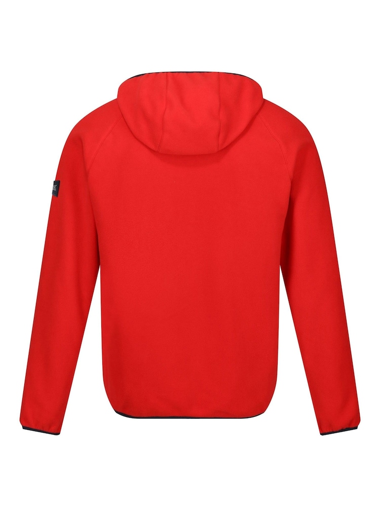 Regatta Red Kathan Zip Neck Hoodie - Image 8 of 8