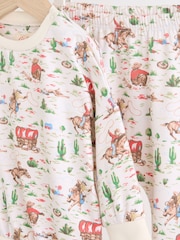 Cath Kidston Ecru Cowboy Baby Sweatshirt and Joggers Set - Image 9 of 12