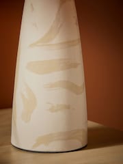 MADE.COM Cream Vince Ceramic Table Lamp - Image 3 of 6